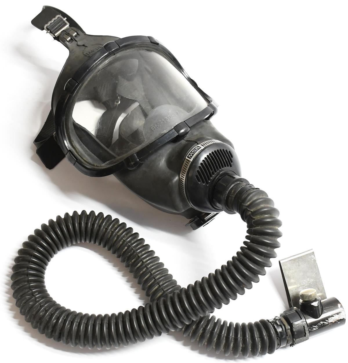 Mask Ultravue Respirator Gas Mask MSA BM-13D-17 Strap Hose